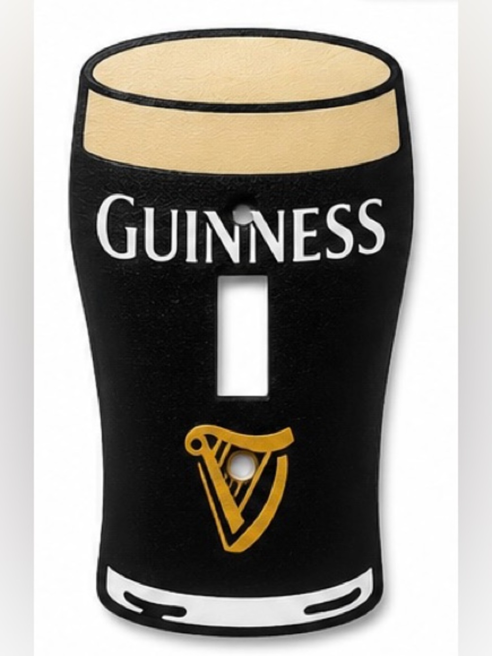2/$25 3D Printed Guinness Pint Light Switch Cover Bar Wall Plate Decor